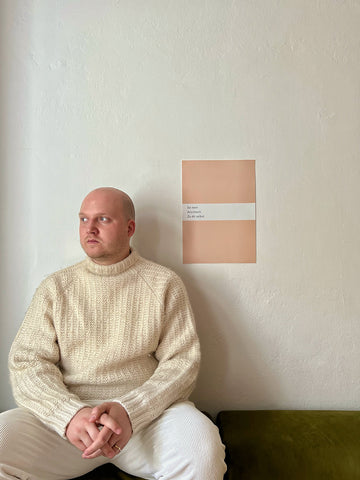 Max Richard Lessmann „Sei kein“ Pastell Poster