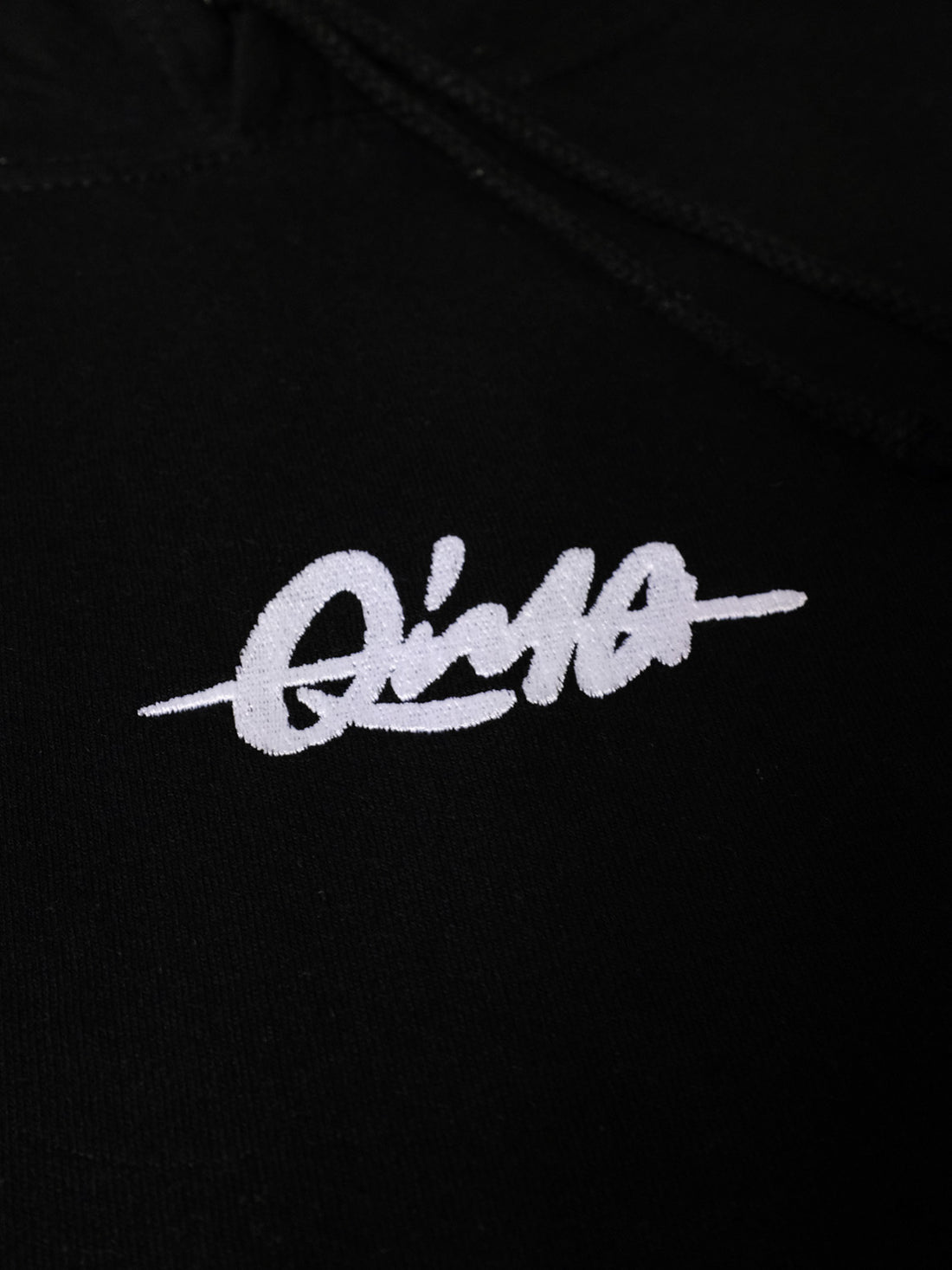 Qima Classic Logo Hoodie (Deep Black)