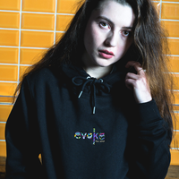 Evoke Clothing - All Eyes On Evoke Stick Hoody Schwarz 